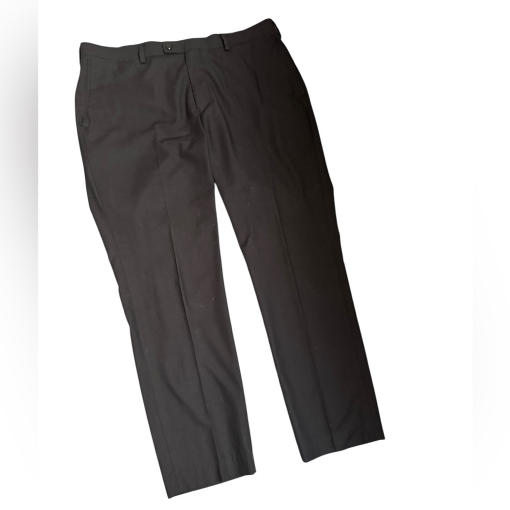 NORDSTROM RACK Suit Separates Black Suit Pants Size 40X32 Flat Front Business - Picture 10 of 11